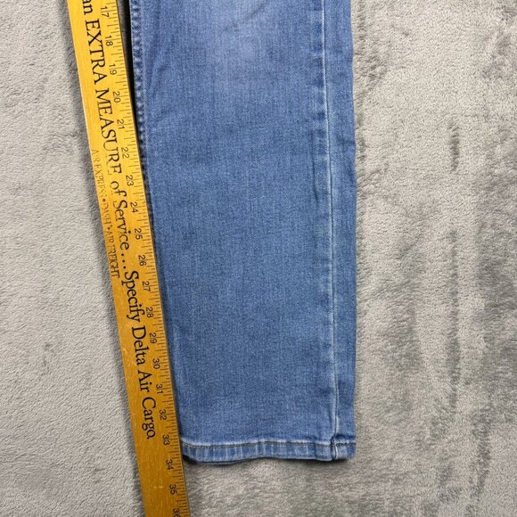 LEVIS 527 Boot Cut Denim Jeans Mens 34 Light Wash Stretch Casual Western Grunge - Picture 6 of 6